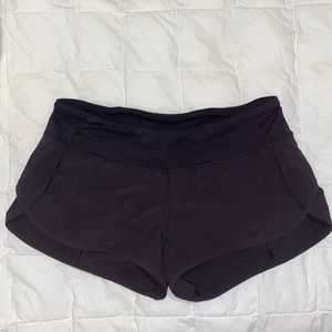 Black Lululemon Speed Up Shorts